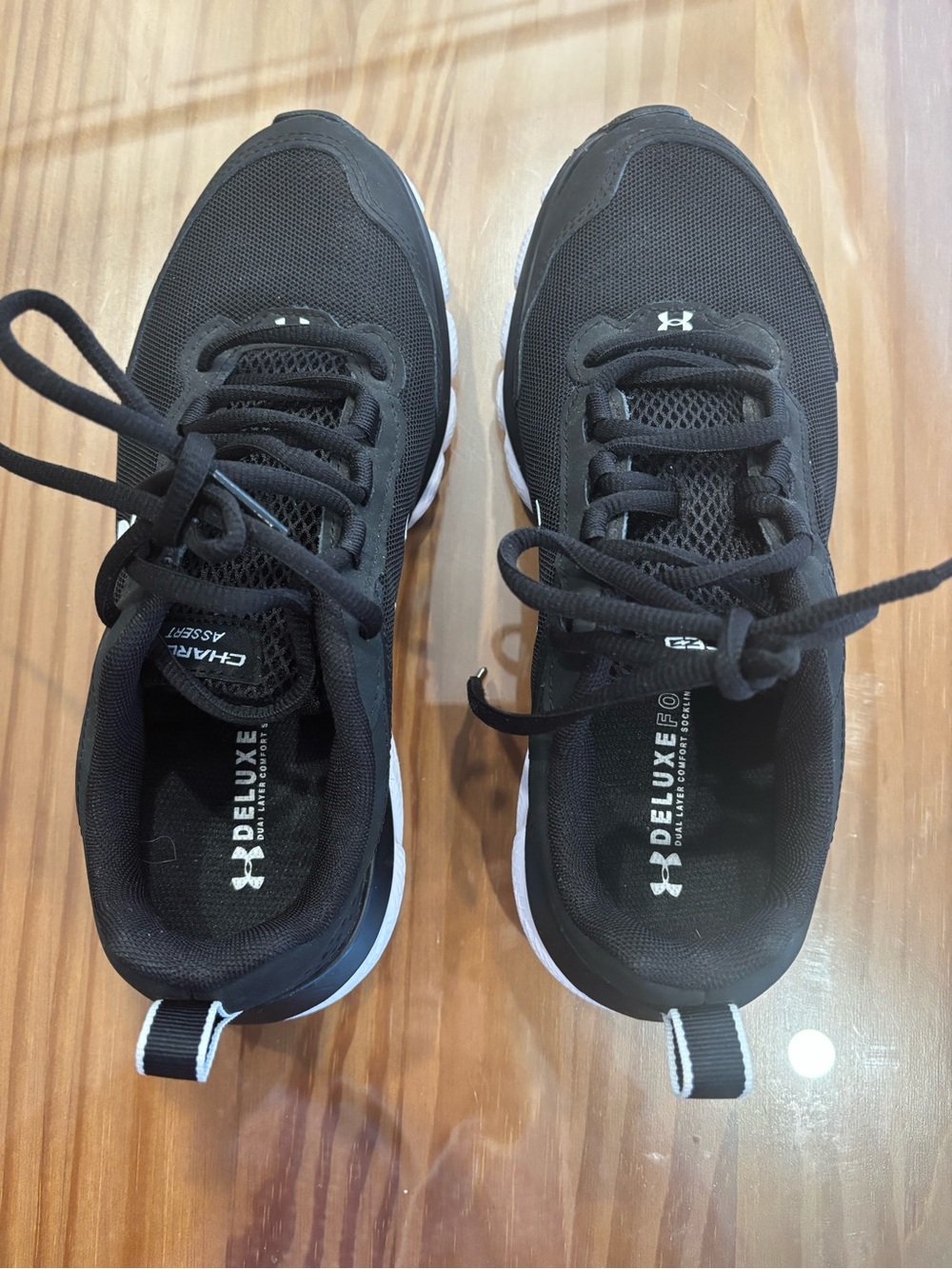 Under Armour Women’s Black Athletic Sneakers with White Accents
